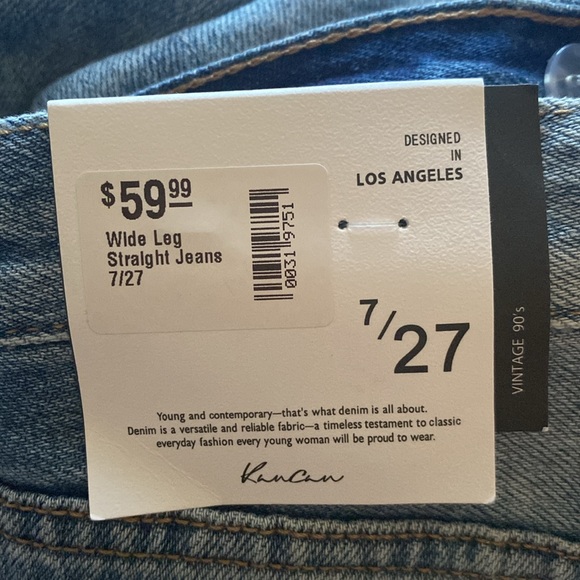 KanCan 90's Wide Leg
Straight Jeans size 7/27 - Picture 8 of 8